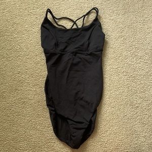 Leotard with open back